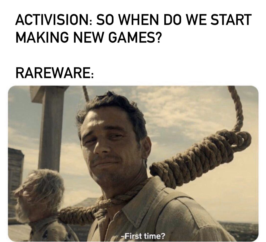 vicnin's tweet photo. @XboxP3 Remember what happened to rareware after Microsoft bought it https://t.co/gXXcnV3efZ