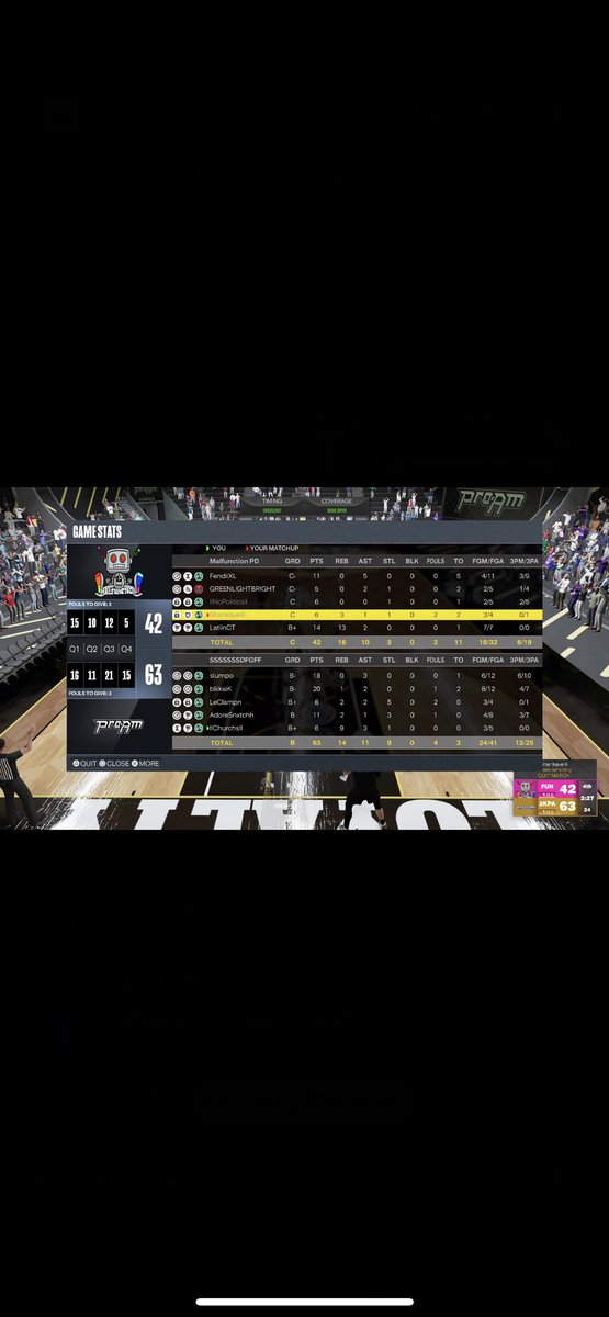 The team been building chemistry while playing some UBL runs shout out these teams for the comp runs as we look win a couple leagues before pre draft ends Loyalty over everything Pg @slumpfye ❄️ SG: @bliikie 💰 Lock: @Clampnnx 📦 Pf: @AdoreSnxtchh 🥷🏾 C: Yours truly 🐴