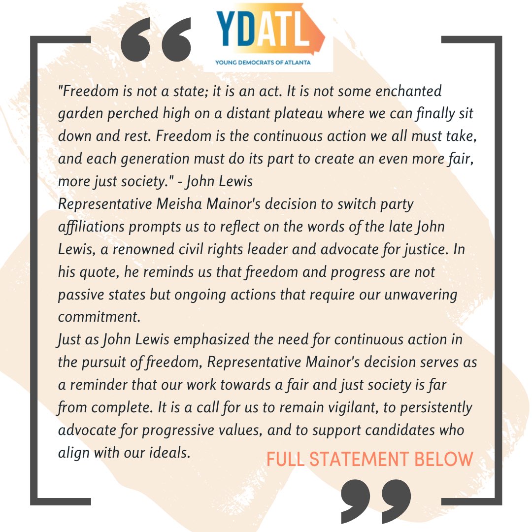 ydatl's tweet photo. We continue to move forward and work on a Georgia that works for everyone. #gapol https://t.co/88Se3Wahys