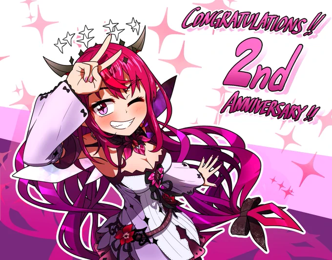 #HololiveEN #IRySart #2ndAnniversaRyS Happy 2nd Anniversary !! (Sorry I'm late)