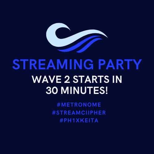 StreamCiipher's tweet photo. ๐ Get ready to groove! ๐
๐ Wave 2 of our YouTube Streaming Party for "Metronome" and Ciipher is about to kick off in just 30 minutes! ๐ถ๐บ
#StreamCiipher #Metronome #pH1xKEITA
Let's make this an unforgettable night! ๐๐ https://t.co/ZFi3z5xSok