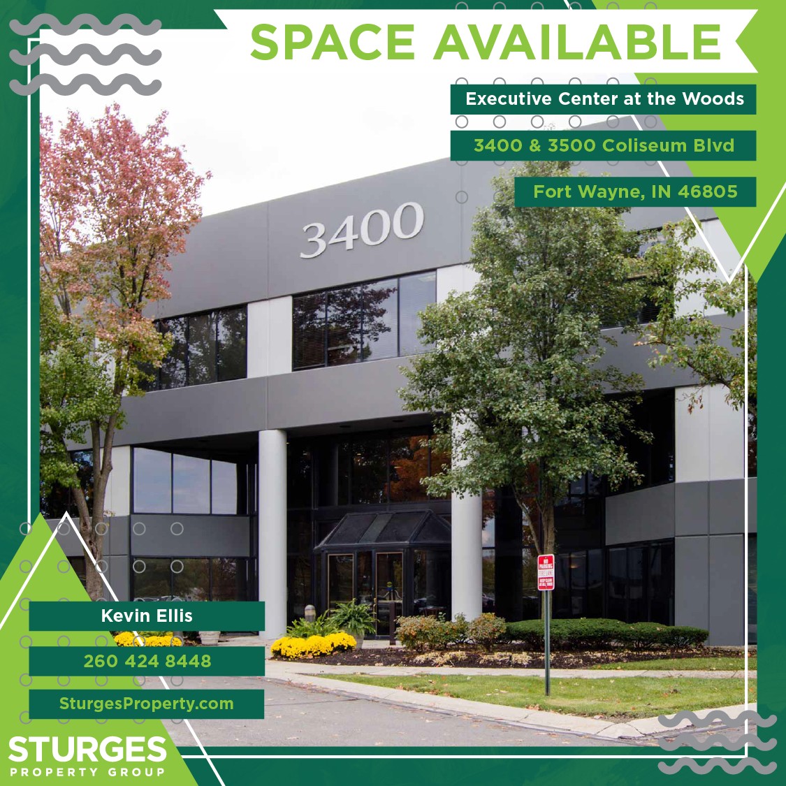 Executive Center at the Woods is on Coliseum Blvd, less than one mile from #PurdueFortWayne, #IvyTech, #MemorialColiseum, #Parkview Hospital, and #GlenbrookMall. Various suite sizes are available.
ow.ly/ttRm50P7Xir
#sturgespropertygroup #officespace #commercialrealestate