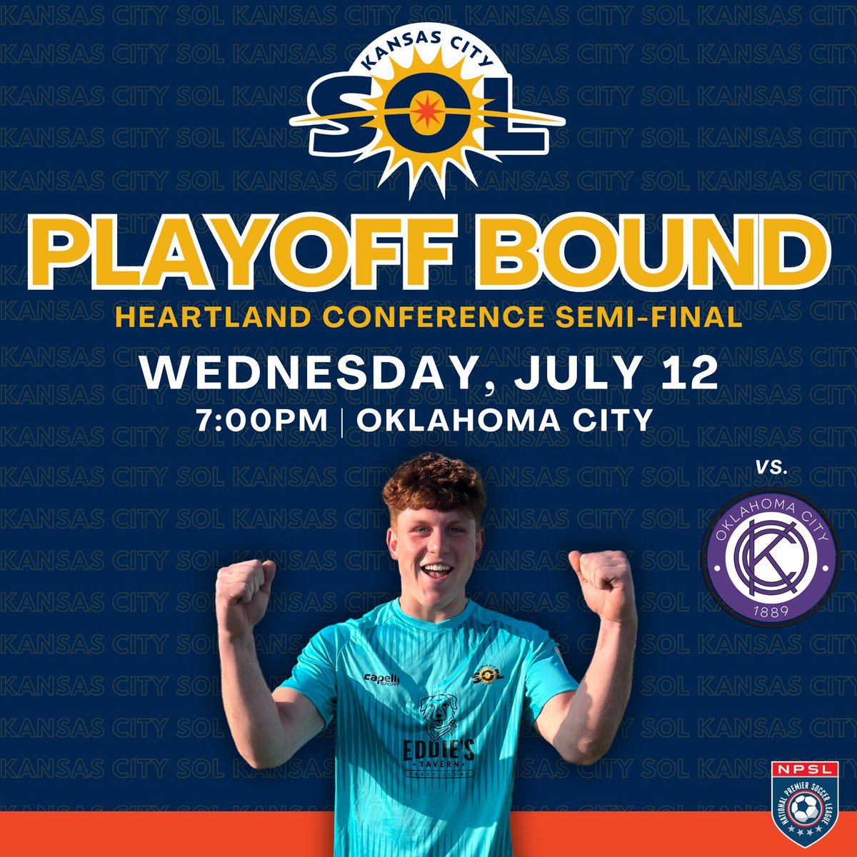 PLAYOFF BOUND⚽🌞

Tomorrow we head to Oklahoma City to take on @OKC1889 in the Heartland Conference Semi-Final.

Kickoff is at 7pm! Live stream link to come.