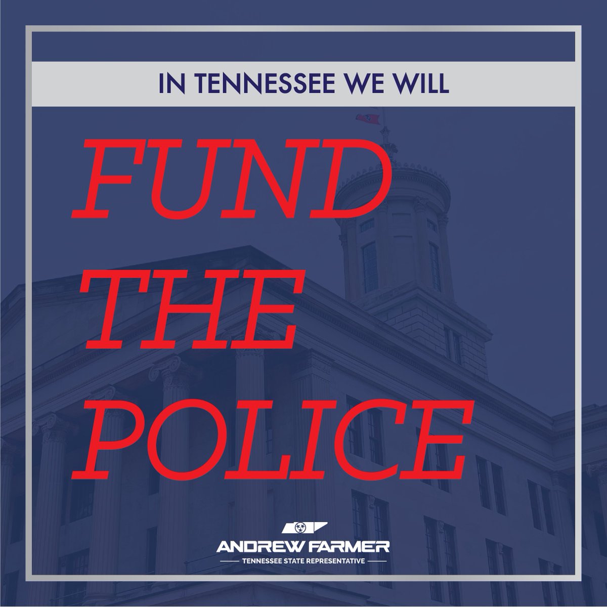RepAndrewFarmer's tweet image. This session, Republicans prioritized law and order.
-$50M to the violent crime intervention program
-$10M to the Volunteer Fire Department equipment grant pool
-$23M towards TBI agent salary adjustments
-$39M towards THP salary adjustments
-$28.7M for new THP positions