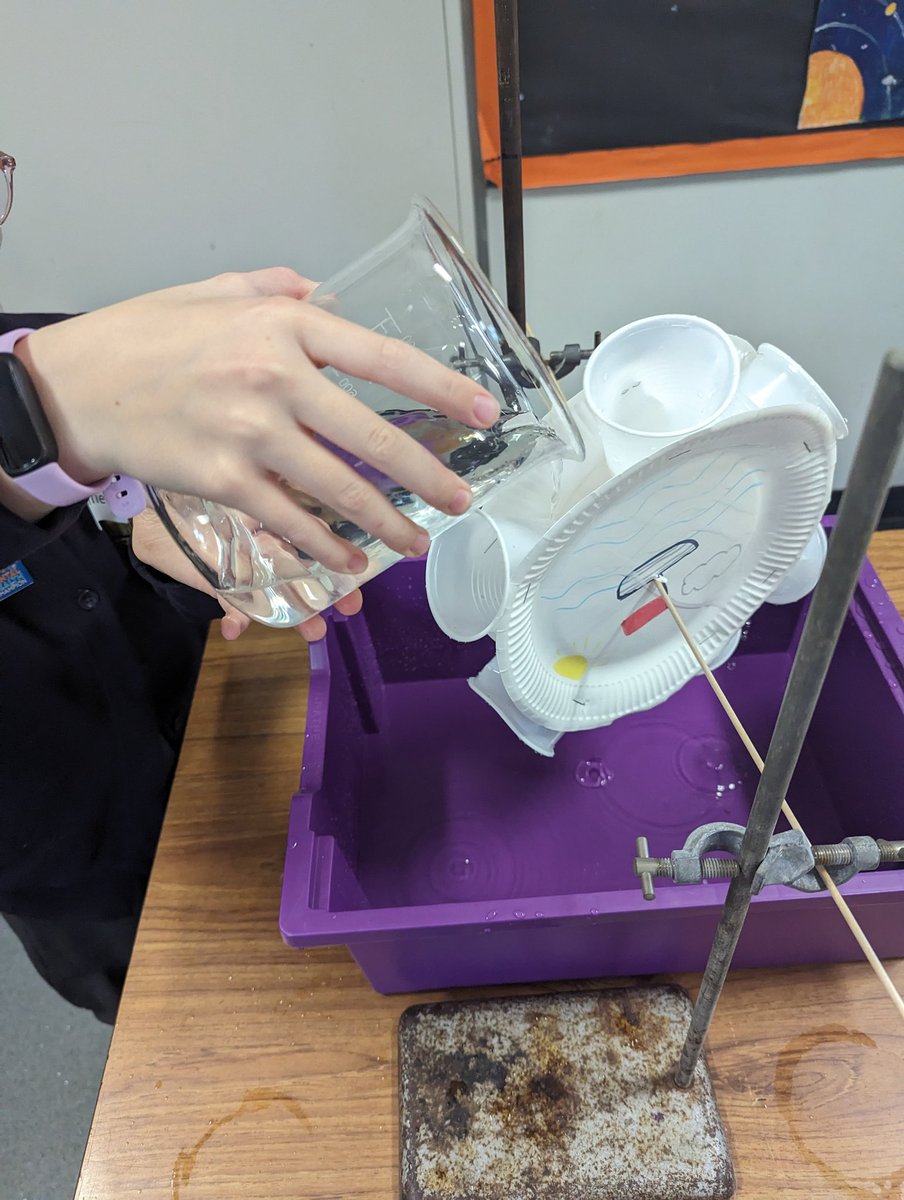MrsP_SciTech's tweet photo. So lovely to welcome some year 5 students to the department today, looking at desert island survival with @TandyMiss and making some fantastic waterwheels 😁 @aa_science @AlcesterAcademy #inspire #futurescientists https://t.co/2HXI2M0DiR