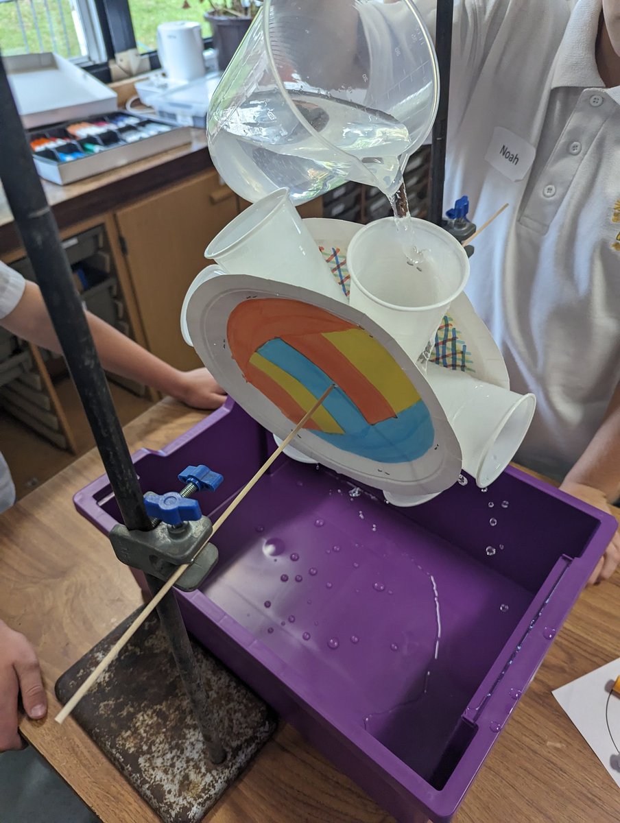MrsP_SciTech's tweet photo. So lovely to welcome some year 5 students to the department today, looking at desert island survival with @TandyMiss and making some fantastic waterwheels 😁 @aa_science @AlcesterAcademy #inspire #futurescientists https://t.co/2HXI2M0DiR