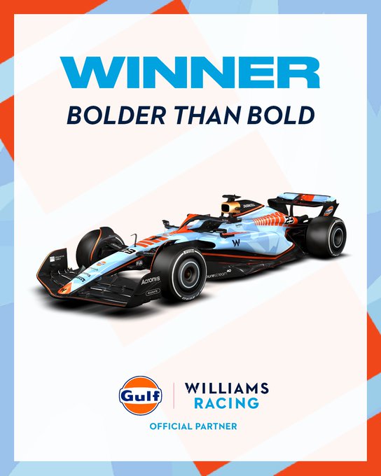 The winner of the Gulf Fan Livery!