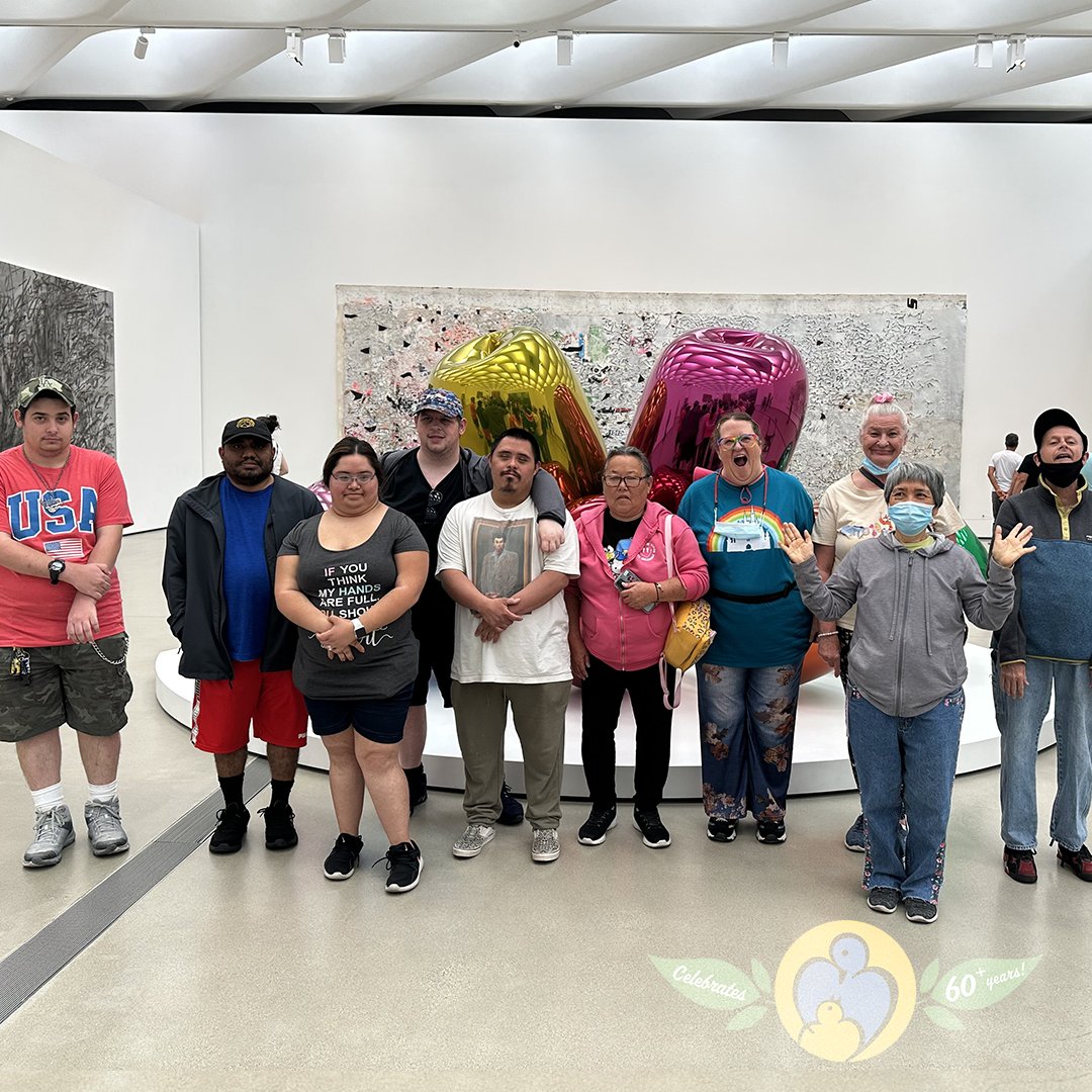 VESPasadena's tweet photo. Get ready for a summer adventure with Villa's Community Integration Program (CIP)! CIP recently had a blast exploring the incredible Broad Museum. They immersed themselves in the world of art while creating lasting memories with their friends. #VillaCIP #CIPAdventures https://t.co/UwhWzysFhj