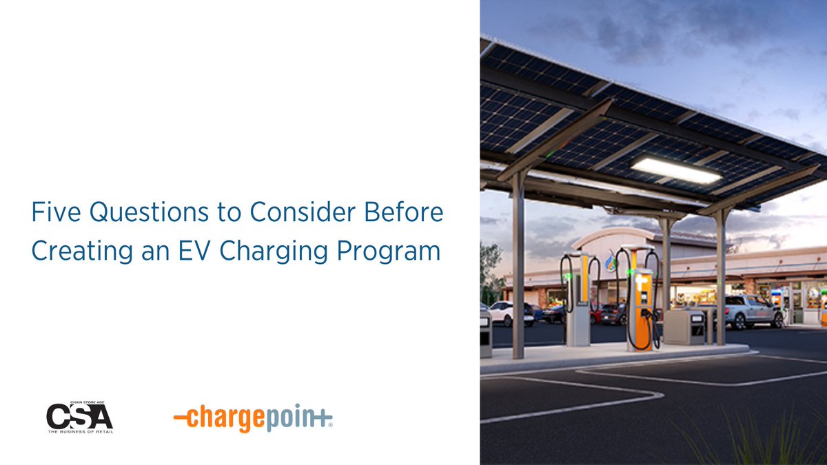 ChargePointnet's tweet photo. ✨ Our CRO, Michael Hughes, shared his thoughts on the shift towards #electricmobility with Chain Store Age. 💡 Check out the article for key questions to consider before creating an #EVcharging program.  https://t.co/oVcRYATZgQ 

@ChainStoreAge https://t.co/eP2NxkFlMP