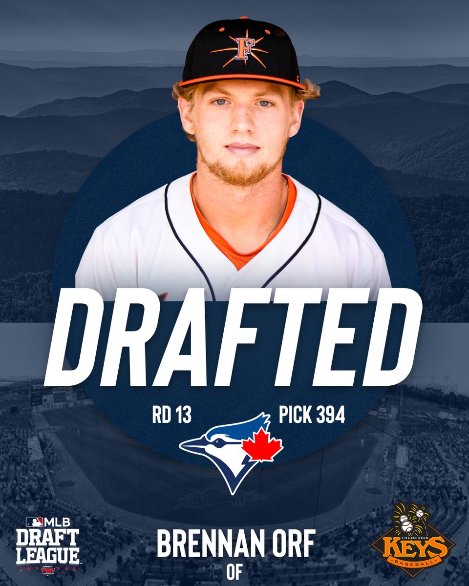 mlbdraftleague's tweet image. Brennan Orf ➡️ @BlueJays

Congratulations to @FrederickKeys OF @brennan_orf on being selected by the Blue Jays in the 13th round of the 2023 #MLBDraft!

@SIUECougars #NextLevel