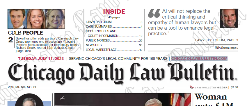 palmerlaw's tweet photo. "#AI will not replace the critical thinking and empathy of human lawyers but can be a tool to enhance legal practice."
Couldn't say it better myself! Oh, wait. ๐
My article on #AI #legaltech and #compentency in the legal profession in today's @CDLB https://t.co/xeNwX9Alqo https://t.co/IFJHbu1P8R