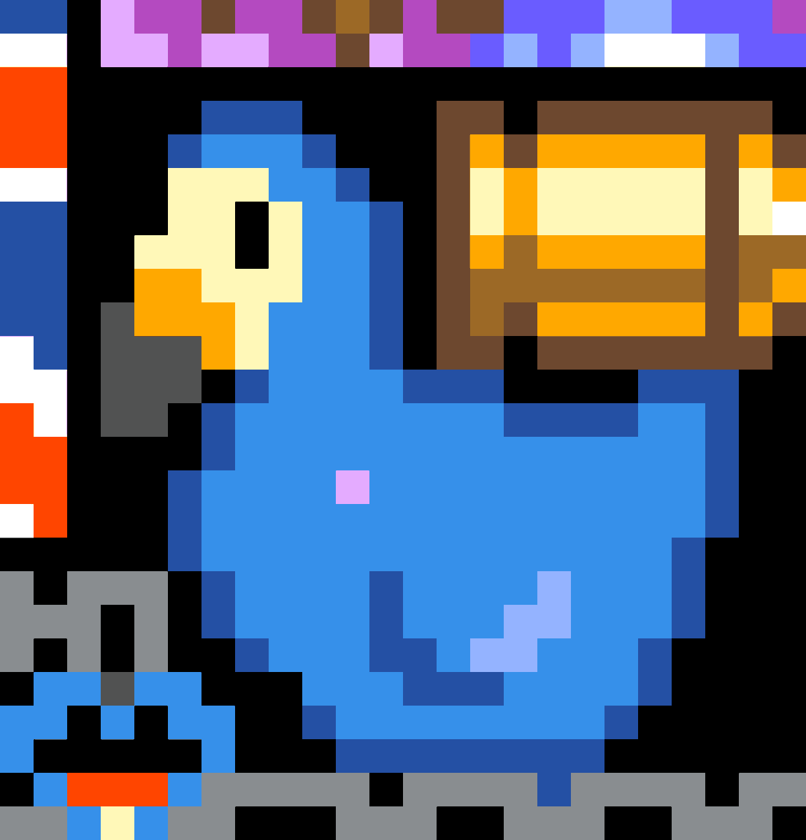Dodo is the dodo bird pet of the character Randy Bullet (played by streamer RatedEpicz) in NoPixel, a role-play server for the game Grand Theft Auto V.This art was designed by u/NikkiTheDuck along with the nearby Bullet Club. <3