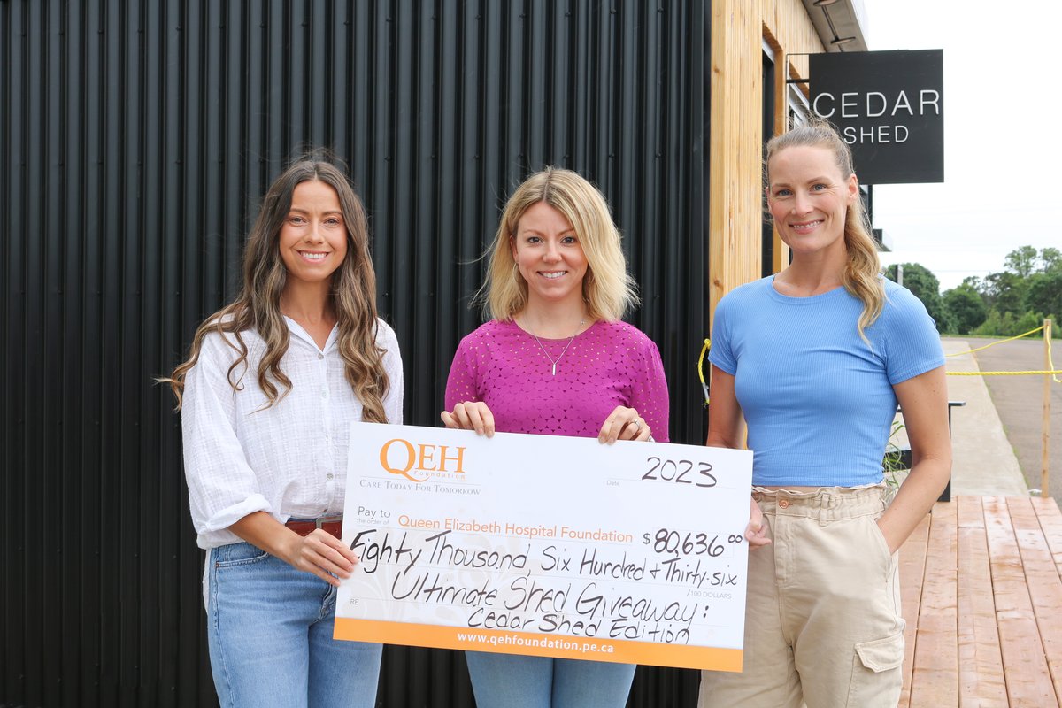 We are thrilled to share that this year's Ultimate Shed Giveaway raised an out of this world 🌟 $80,636 🌟 for medical equipment needed to support breast health care at the Queen Elizabeth Hospital! 🧡 

To learn more about this project, please visit bit.ly/43pV8YC
