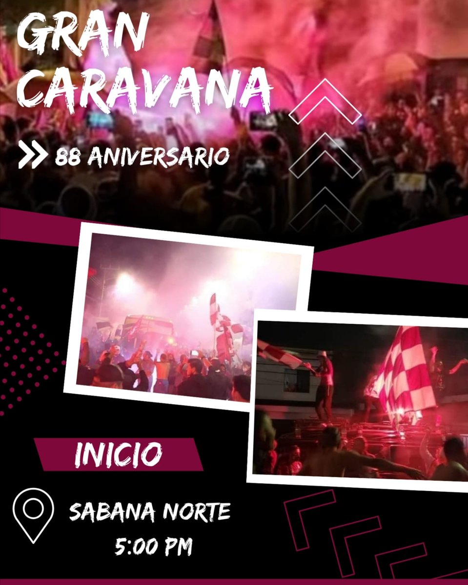 morada_ultra's tweet photo. Forma parte de esta GRAN CARAVANA por el Aniversario #88 del Deportivo Saprissa

NO TE LO PODES PERDER 🇱🇻

#LealesAlLegado
#UltraMorada #ultralocura
#VeniConLosMuchachos https://t.co/424cJMiUPq