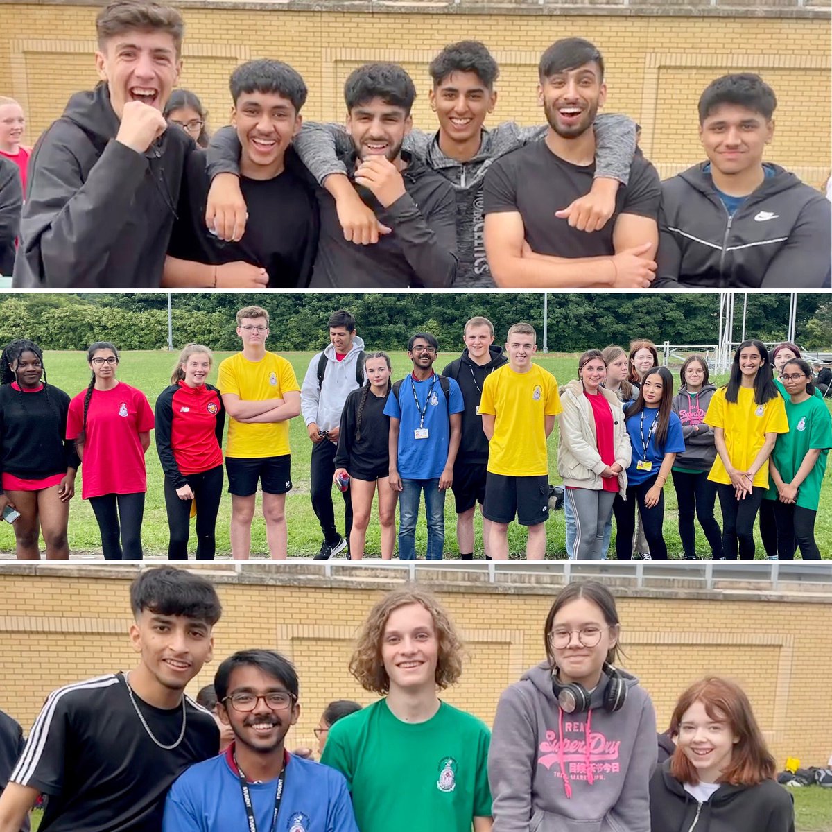 crossleyheath's tweet photo. A sea of happy faces! House officials and Y12 supporters did a great job today for House Athletics. What a team! #SixthForm #Crossleys https://t.co/3Vph3elZpX