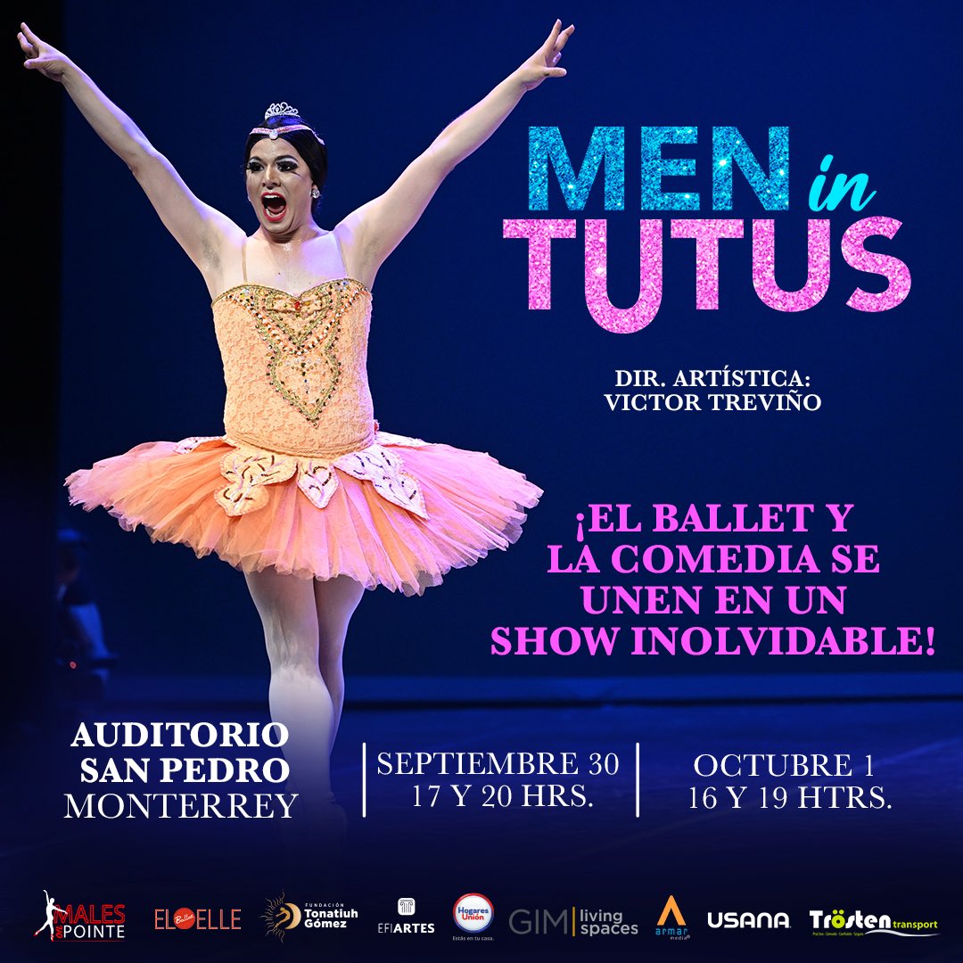 _MenuTeatral's tweet photo. La gira de #MenInTutus no ha terminado y seguirá en Monterrey los próximos 30 de septiembre y 1 de octubre en el Auditorio San Pedro.
Oportunidad ÚNICA para disfrutar de este divertido y magnífico espectáculo 🩰 ¡Pronto más detalles! https://t.co/vlqrBumRnr