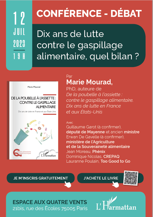 Aujourd'hui mercredi 12 juillet, rejoignez-nous pour une table ronde sur les 10 ans de lutte contre le #gaspillage alimentaire, avec
<a href="/guillaumegarot/">Guillaume GAROT</a>, 
<a href="/phenixfr/">Phenix</a>,
@TooGoodToGo_Fr,
<a href="/CREPAQ/">CREPAQ</a>
<a href="/Agri_Gouv/">Ministère Agriculture et Souveraineté alimentaire</a> 
Inscription: framaforms.org/conference-deb…