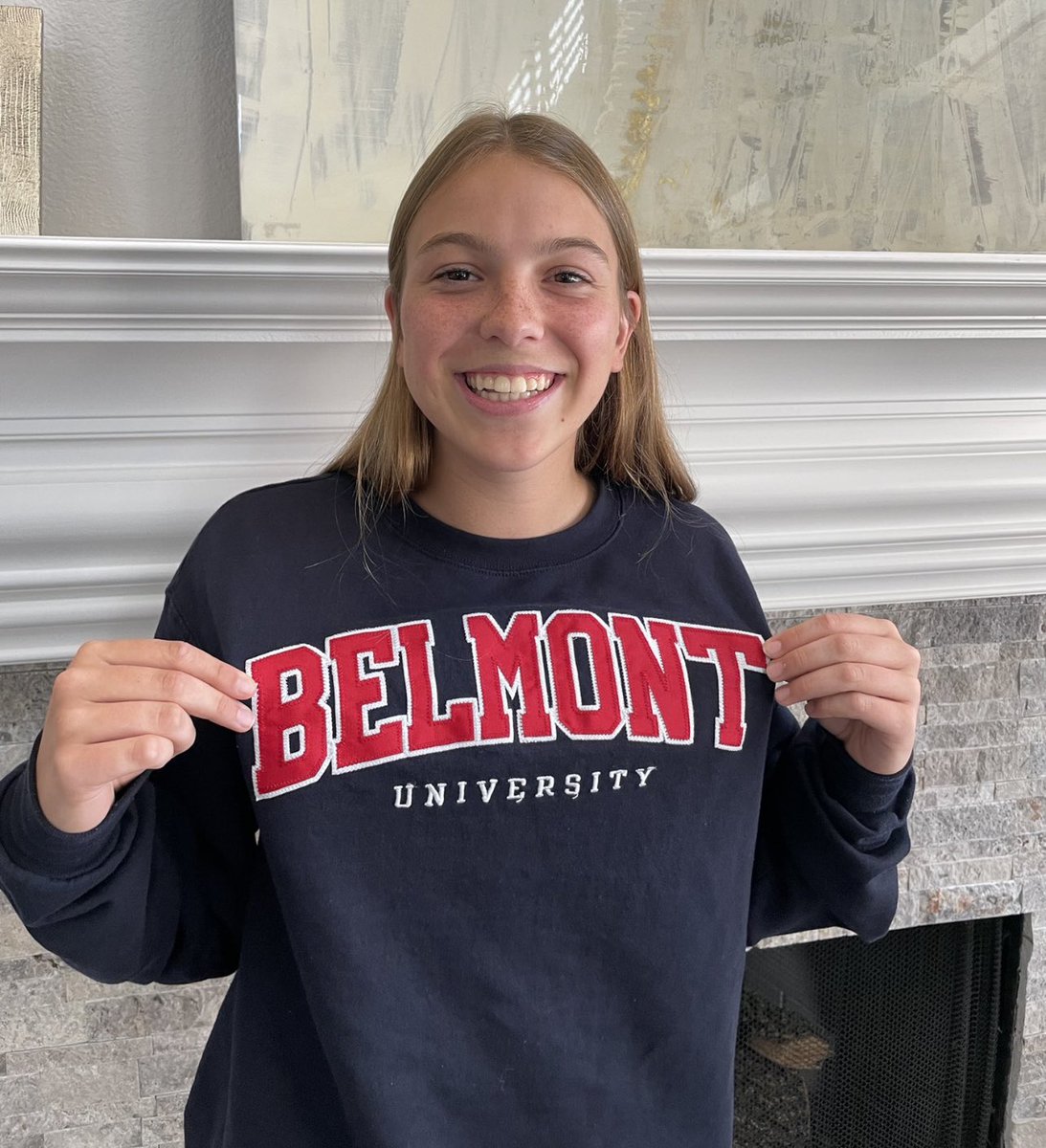 Congratulations to @wagoner_towsen on her commitment to Belmont University! We are so excited for you! 💙❤️🎉 #ahfcsoccer #ahfcpride #ahfcfamily