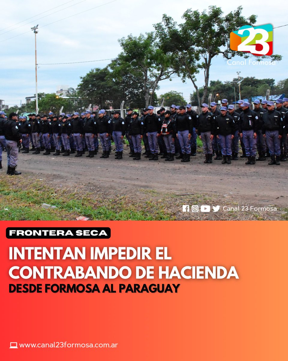 canalformosa's tweet photo. 🔴 #OPERATIVO • CHAU TU VACA 🐄
👉 Buscan impedir el contrabando de hacienda desde Formosa al Paraguay 🇦🇷🐮🇵🇾
#frontera #formosa #argentina #paraguay #contrabando #ganado #hacienda #robos #hurtos #policiales #senasa #autoridades #controles #vaca #limitrofe https://t.co/ycfF4pV0A5