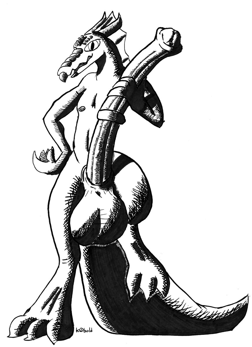 kob0ld's tweet photo. Looks like this dragon's pretty happy with his new hyper horsecock, that might change though when he tries to get pants on. https://t.co/cAhKq5houn