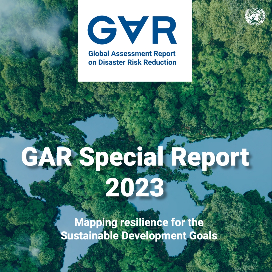📣 The new Global Assessment Report on Disaster Risk Reduction 2023 is out! This 2023 special edition presents a new way of viewing and assessing development progress through the lens of risk and resilience in a changing climate. #act4resilience 
➡️ undrr.org/gar/gar2023-sp…