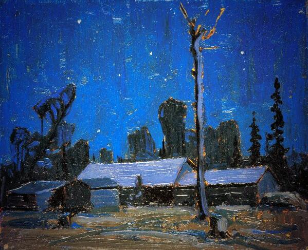 TTLastSpring's tweet photo. 1916 Lumber Camp at Night  #tt1916 https://t.co/bQXNDjQnk8