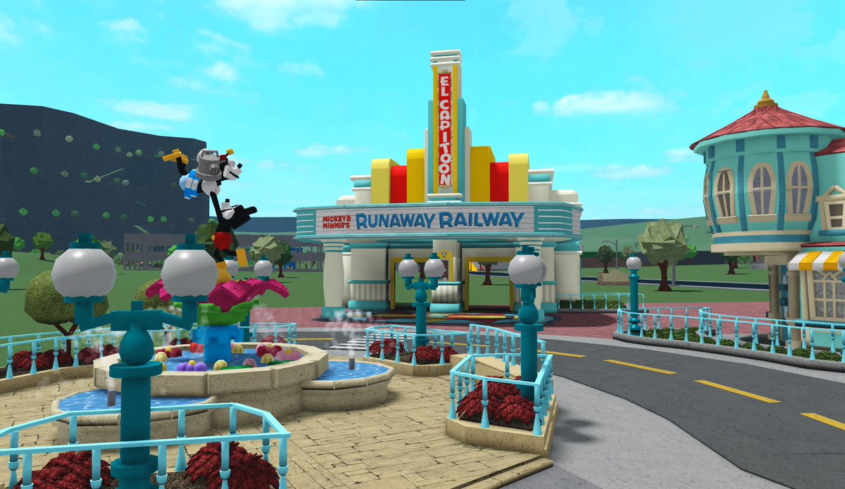 YourGhostHost2's tweet photo. Haven't stuck to a build in awhile, but this one I feel like finishing. Mickey's ToonTown! (Work in Progress) #bloxburg #bloxburgbuilds @heybloxburg @ItsPeetahBread @BasicallyBlxbrg https://t.co/t264QEjtj2