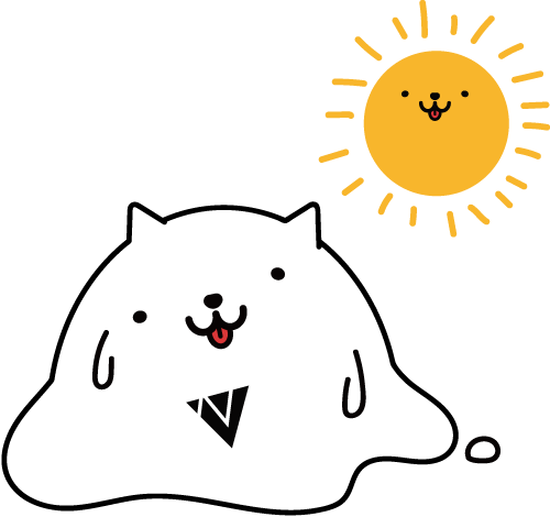 nextribe's tweet photo. おはようワン！ワイはもう、暑くてこんな感じやで。
#企業公式が朝の挨拶を言い合う https://t.co/IS3tdTXlsq