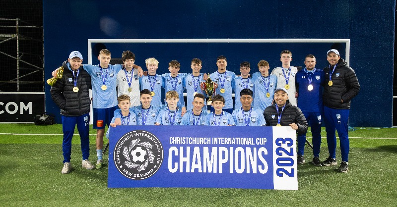 SydneyFC's tweet photo. Congratulations to our U15's who took part in the Christchurch International Cup last week and walked away undefeated 🏆

Well done on a great tournament guys 👏

#SydneyIsSkyBlue | @Christchurchutd