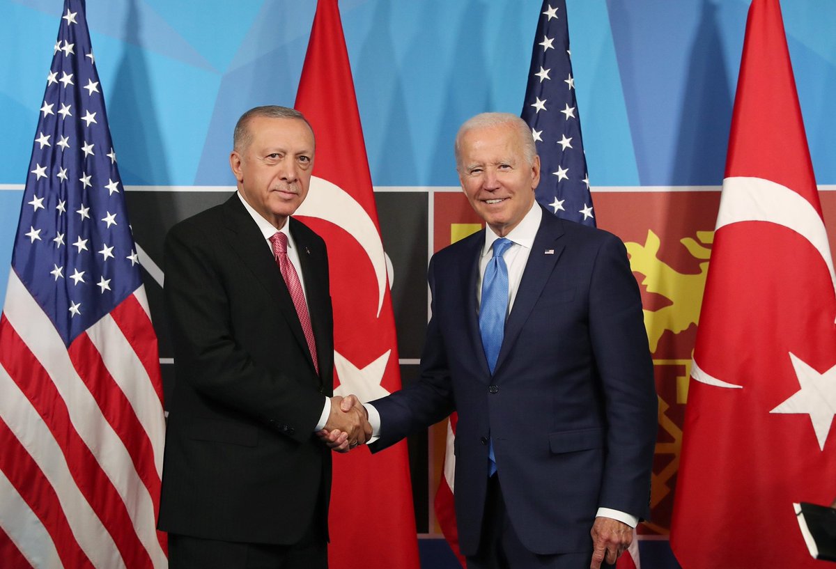 ChrisDJackson's tweet photo. While the media continues to focus on cocaine and Donald Trump, @POTUS @JoeBiden is racking up wins on the international stage.

Today, he formally lobbied Turkey to end their blockade of Sweden's entry into NATO. Not only does this move strengthen NATO, it weakens Russia.

The more folks underestimate President Biden, the more he accomplishes. 🇺🇸