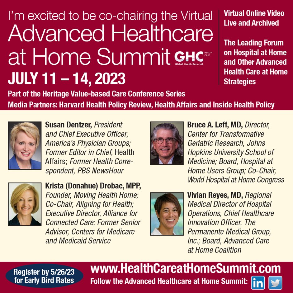 Vivian Reyes (@vivianmreyes) on Twitter photo What a great start to the Advanced Healthcare at Home Summit! Thanks to all the speakers for sharing their perspectives on H@H and its future. #hospitalathome <a href="/KarenTitchener/">Karen Titchener</a>, Taki Michaelidis, Tahir Haque, <a href="/LarryMcEvoyMD/">Larry McEvoy MD</a> , Phil Capp, <a href="/SusanDentzer/">Susan Dentzer</a>, Bruce Leff, Margaret O’Kane What a great start to the Advanced Healthcare at Home Summit! Thanks to all the speakers for sharing their perspectives on H@H and its future. #hospitalathome <a href="/KarenTitchener/">Karen Titchener</a>, Taki Michaelidis, Tahir Haque, <a href="/LarryMcEvoyMD/">Larry McEvoy MD</a> , Phil Capp, <a href="/SusanDentzer/">Susan Dentzer</a>, Bruce Leff, Margaret O’Kane