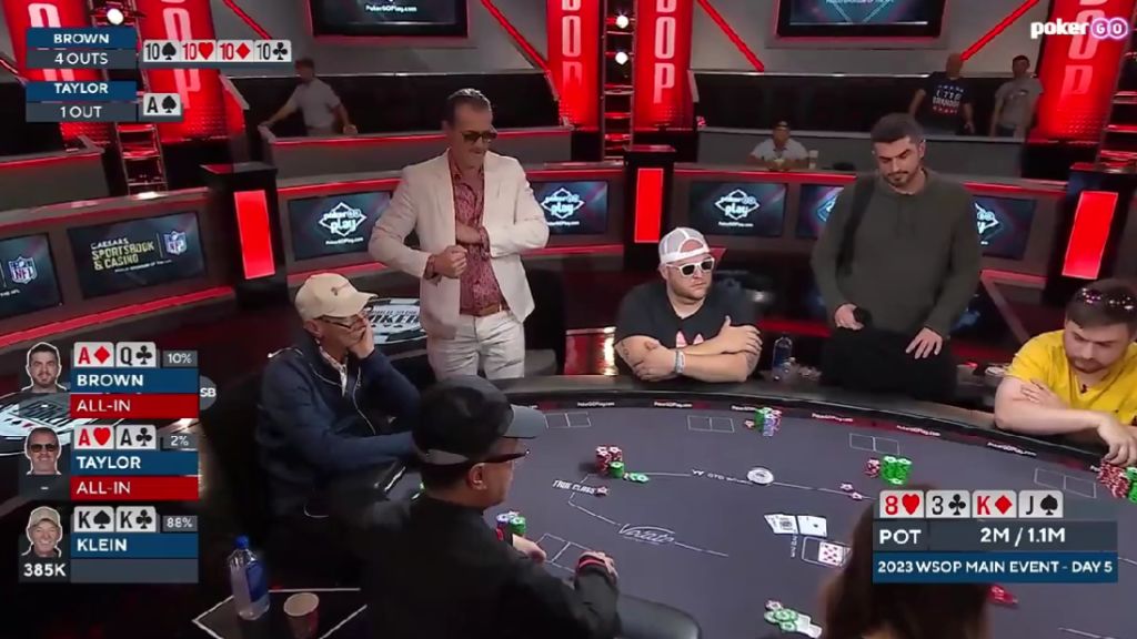 Ryan Brown miraculously took down two players during a wild runout at the WSOP 2023 ftw.usatoday.com/2023/07/world-…