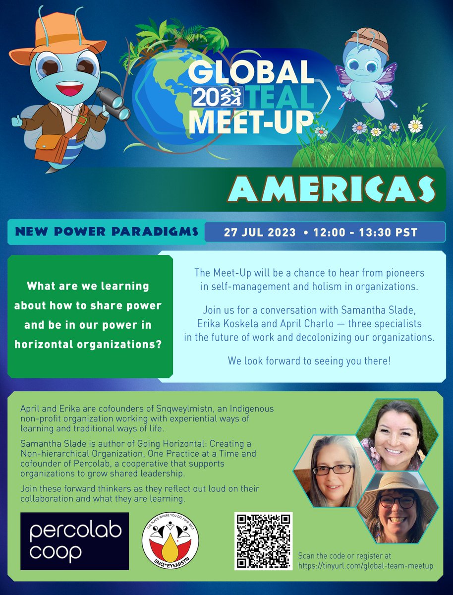 The GTM Americas July will be about New Power Paradigms and won’t be just a lecture – it will be an interactive conversation with these three specialists in the future of work and decolonizing our organizations.

- Samantha Slade <a href="/sam5/">Samantha SLADE</a> 
- <a href="/AprilCharlo/">April Iris Charlo</a> 
- <a href="/ErikaKoskela/">Erika Koskela</a> 

Link 👇