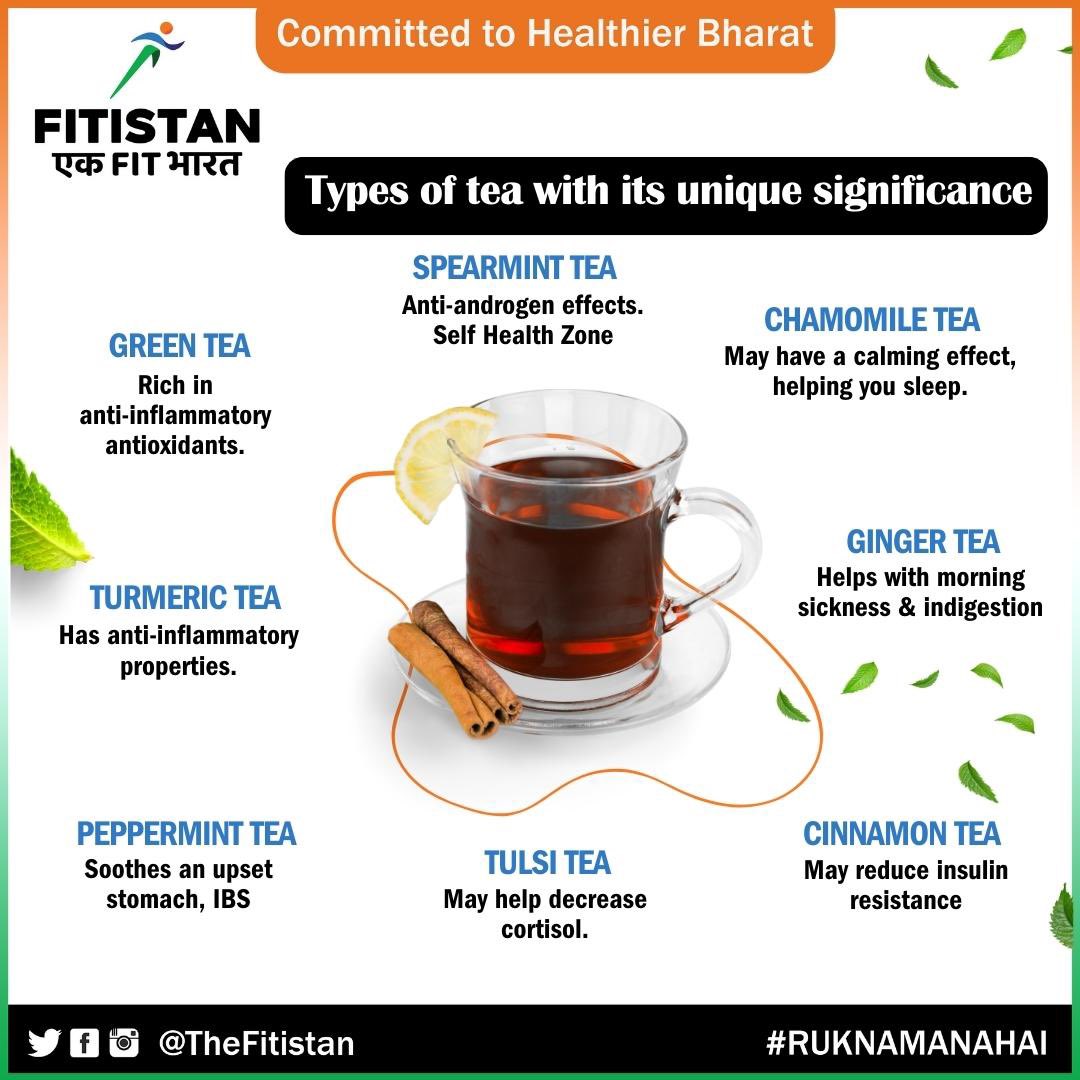 Different types of teas and their health benefits 
#ChaiParCharcha