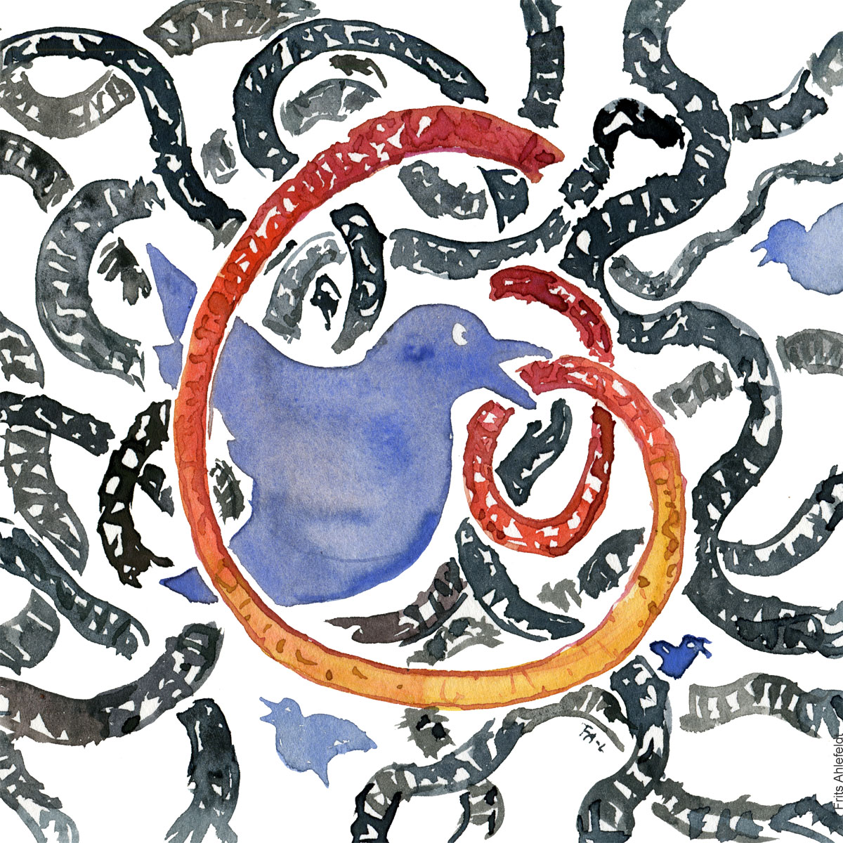 Meta launch rival to Twitter, gaining 100M users in first week. What now? Will the Bird and the Thread find their roles or entangle each other?  
#twitterthreads #drawnjournalism #socialmedia #academicnews #Threadsapp #newsroom