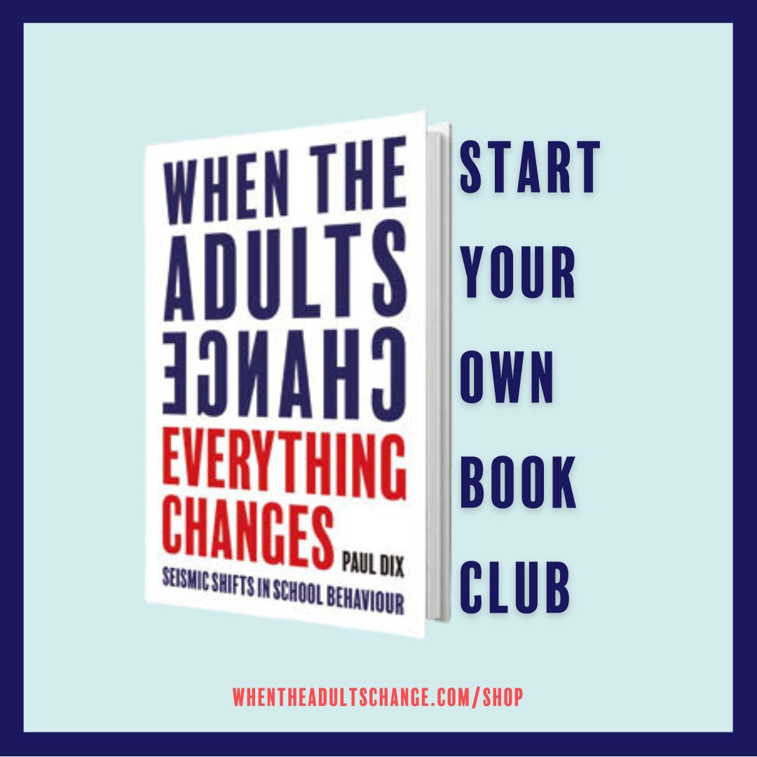 TheAdultsChange's tweet photo. Buy copies of When The Adults Change, Everything Changes for all your staff and revolutionise your practice.💚
https://t.co/UtDdnQlaXw
#TeacherTwitter #WTACBookClub #EdChat #CPD #SLT #ECT #HTChat #5oClockBookClub #WTAC #PaulDix https://t.co/pq2ofLSMDr