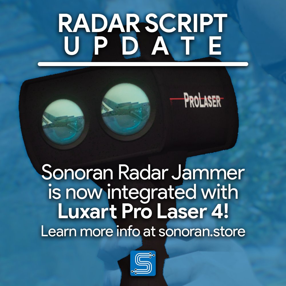 Sonoran_Software on Twitter "Sonoran Radar Jammer is now integrated