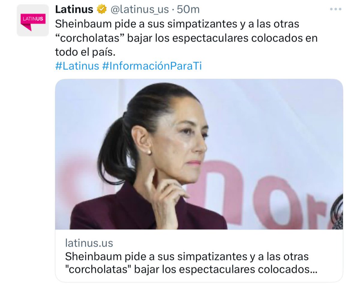 rthur013's tweet photo. Regañaron a la Sheinbaum
Después de tapizar toda la república con anuncio espectaculares y bardas pintadas, ahora resulta que ya se dieron cuenta que estaban violando la ley

Enserio que nomás no da una🙄🤦🏽‍♂️ https://t.co/EJUGnv0cis