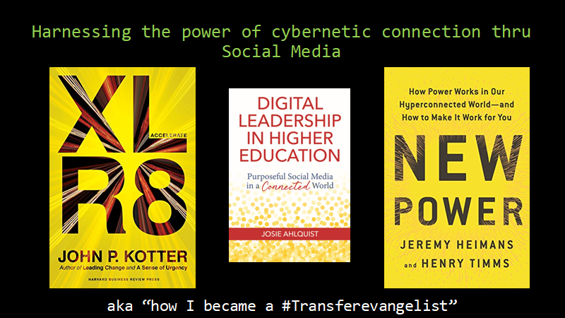 KatieGiardello's tweet image. We went thru a reading list in our @AACRAO #TechTransfer2023 session earlier. I went old-school on cybernetics and #SystemsTheory but, also shared these more recent books. Special thanks to @josieahlquist for teaching me almost everything I know about how to use social media!