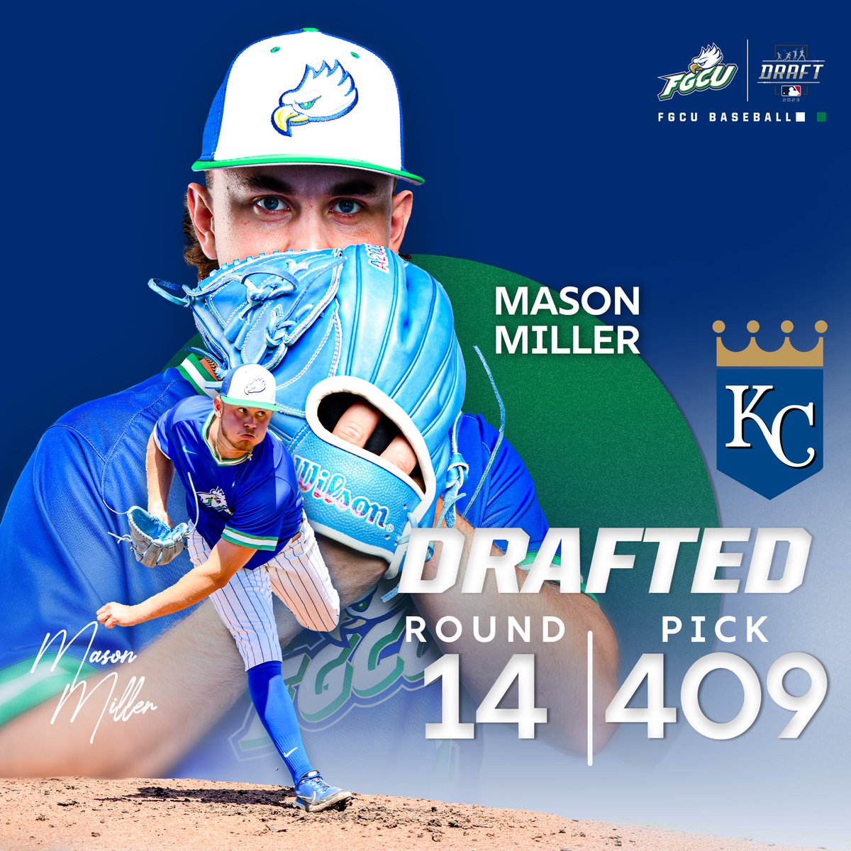 FGCU_Baseball's tweet photo. ๐๐ฒ๐ฎ๐ฑ๐ถ๐ป๐ด ๐๐ผ ๐ง๐ต๐ฒ ๐ฆ๐ต๐ผ๐
Make that the second Eagles pitcher selected in the 2023 @MLBDraft!
#WeKnow #WingsUp #DingerCity https://t.co/eG2mVmrHuC