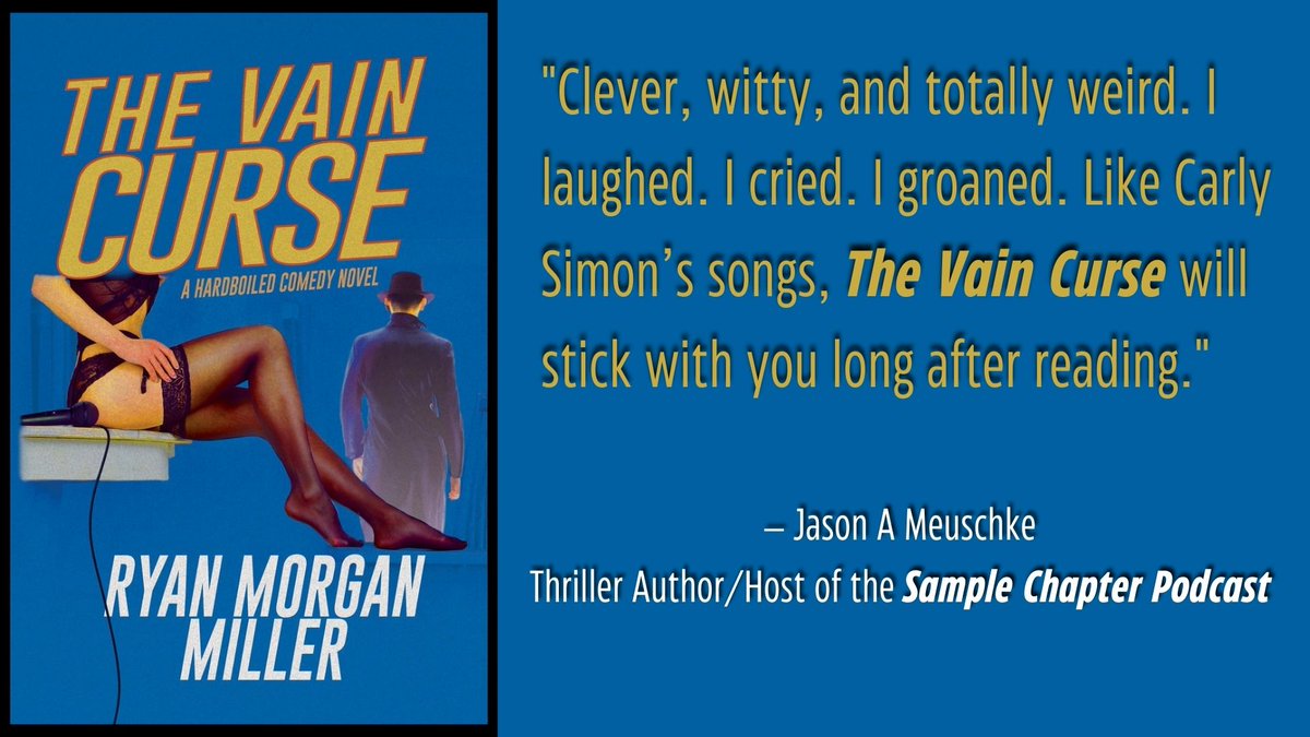 Two more days until my debut novel is released! 

Pre-order here, available in paperback or ebook: amazon.com/Vain-Curse-Rya…

#CarlySimon #ComedyNovel #writerslift #writersoftwitter