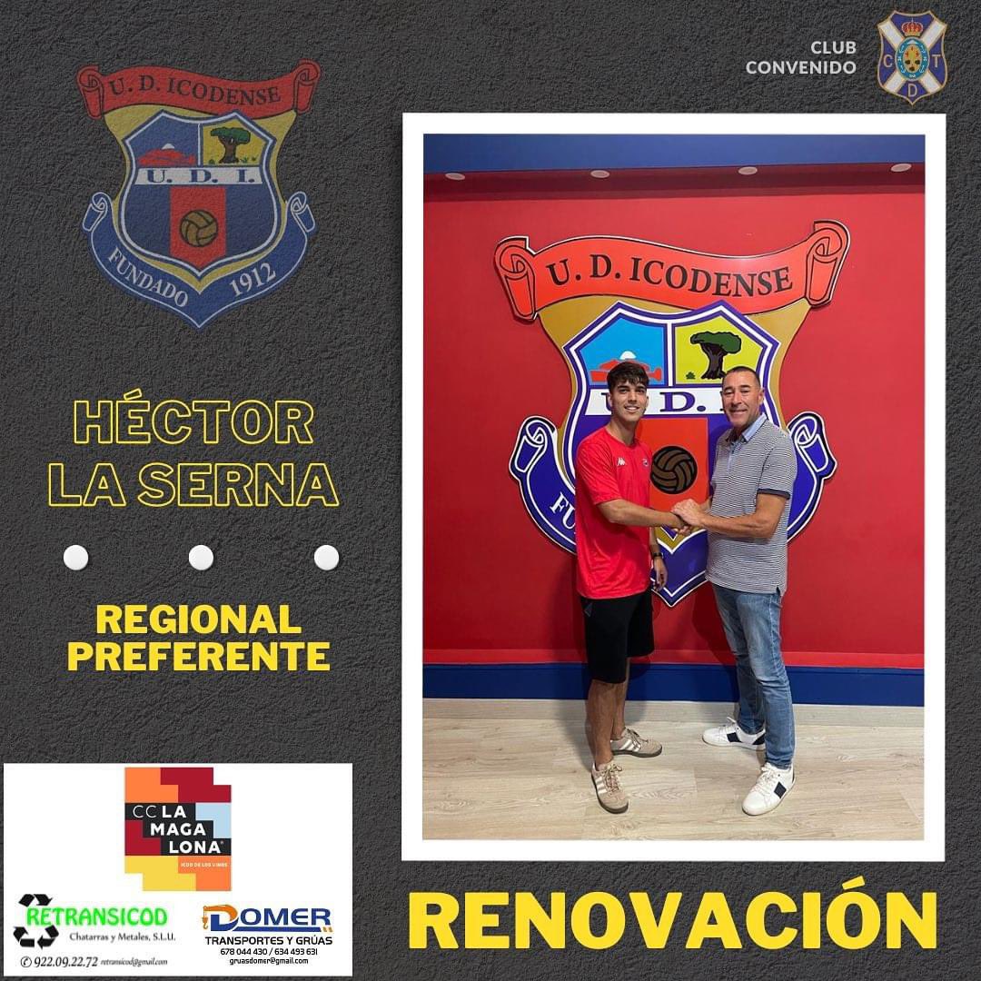 IcodenseOficial's tweet photo. | ✍🏼
RENOVACIÓN
Héctor será otro de nuestros jóvenes canteranos que continúa un año más en el primer equipo, después de su primera gran temporada en Preferente ❤️💙
¡Gracias por querer seguir formando parte de nuestra historia!
#VamosIcodense 🔴🔵 https://t.co/xuHJEgmNW3