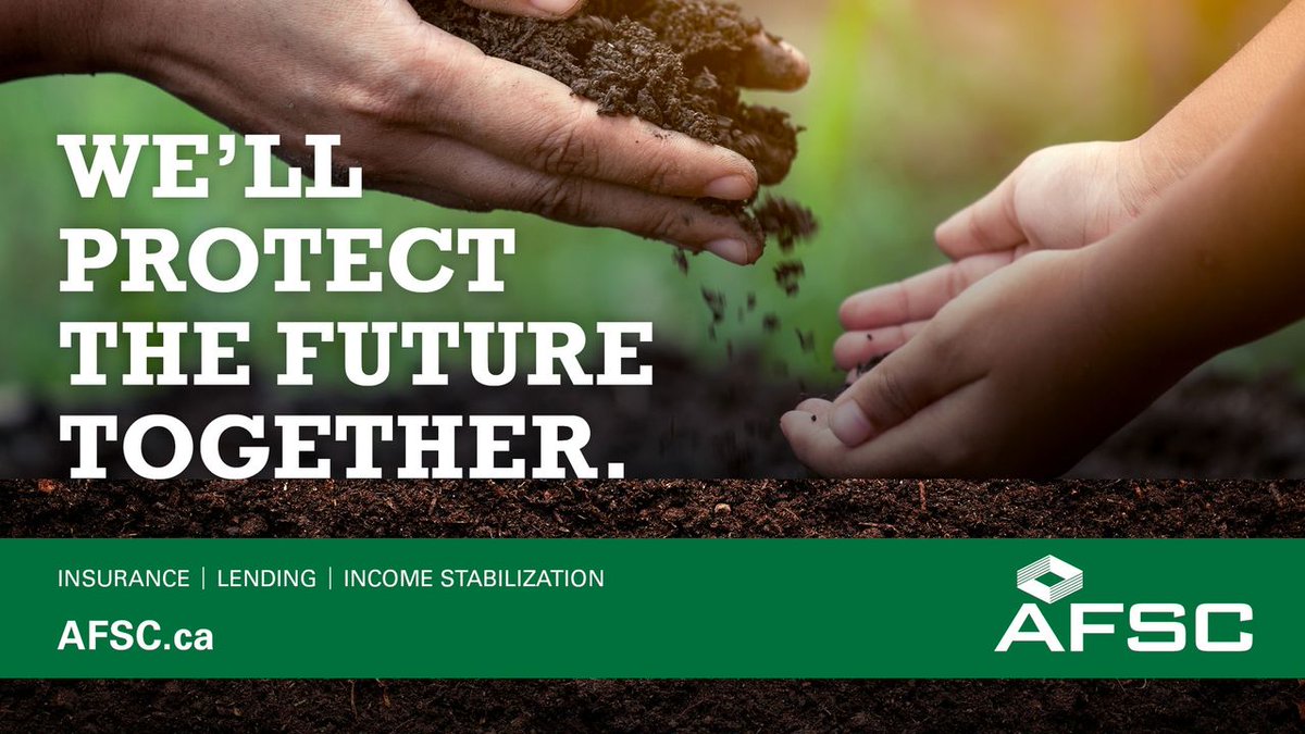 AFSC has your back with a personalized portfolio of livestock and crop insurance, farm income stabilization, and lending products. Visit AFSC.ca or talk to an AFSC Relationship Manager to see how we can protect you from the unexpected. #StandOnFertileGround