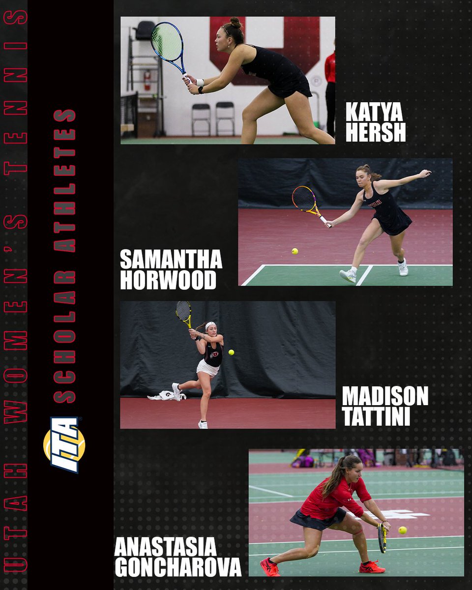 Congrats to our Utes who were named as ITA Scholar Athletes. #GoUtes