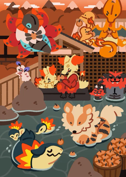 HELLO #PortfolioDay!! im fang! i'm a butch chinese chara artist who recently started making merch! i love drawing critters of all kinds     