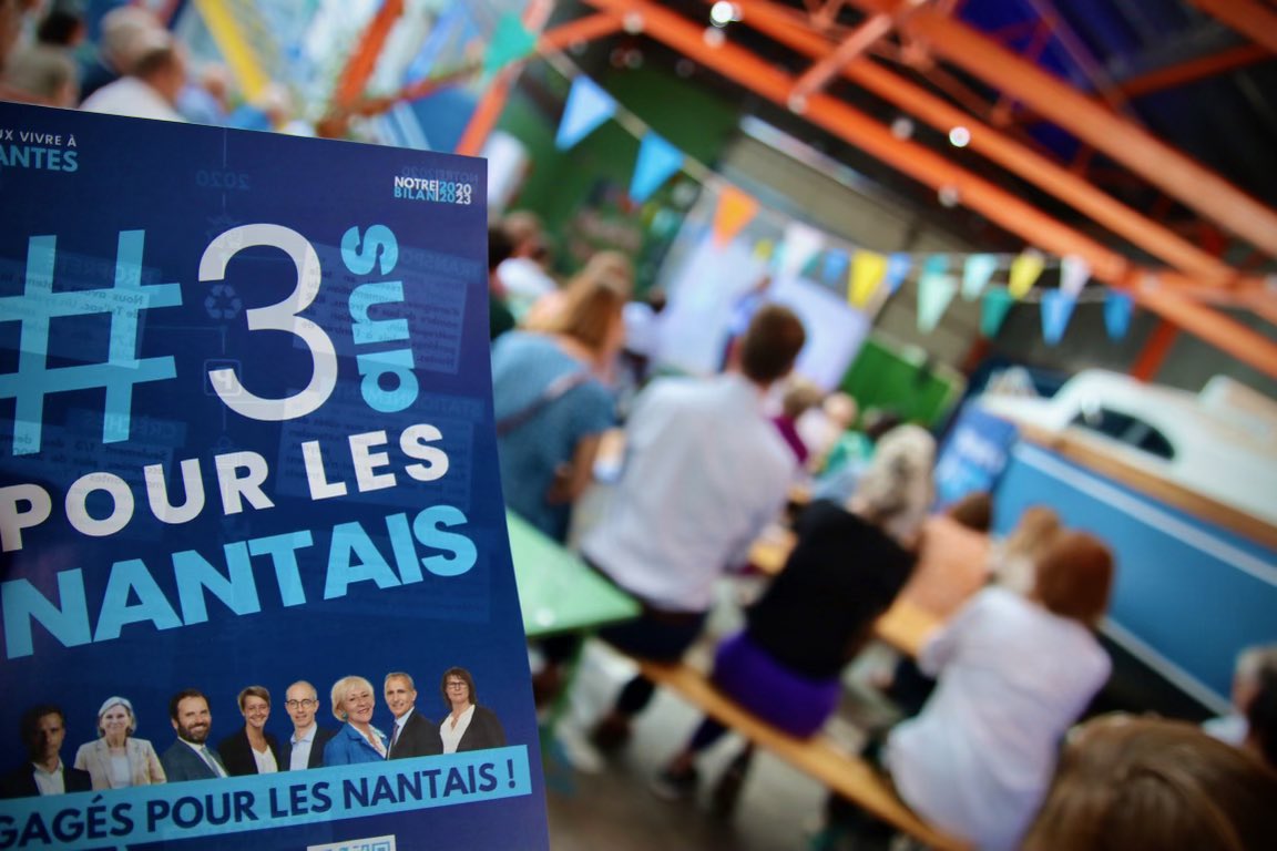 LGarnier44's tweet photo. 🔵⚪️ Hier soir c’était les Estivales ☀️ de Mieux Vivre à #Nantes :
🍺 Convivialité &amp; motivation 💪🏻 
Merci pour votre présence nombreuse. 
C’était un plaisir de vous retrouver tous ! https://t.co/h53ZNIOXKM