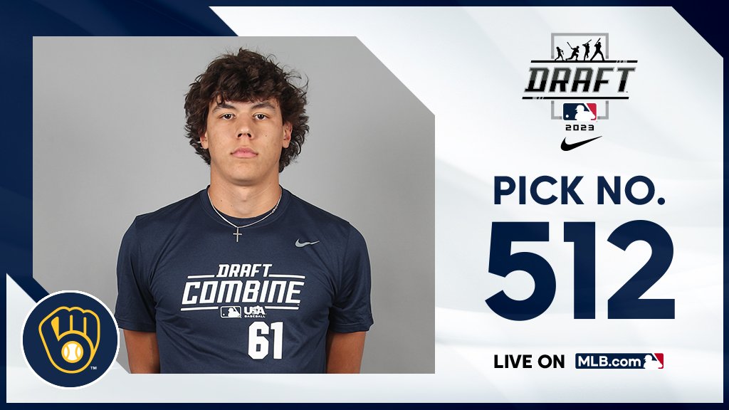 With the 512th pick, the <a href="/Brewers/">Milwaukee Brewers</a> select Flower Mound (TX) right-handed pitcher Jacob Gholston, No. 181 on the Top 250 Draft Prospects list.

Live: atmlb.com/3JT6NbB