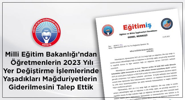 egitimis's tweet photo. ÖĞRETMENLERİN 2023 YILI YER DEĞİŞTİRME İŞLEMLERİ HAKKINDA MEB`E TALEPTE BULUNDUK

https://t.co/A3HKq1IYay

@tcmeb #ogretmen #ilici #ildısı #yerdegistirme #Tayinde31Aralık2023BazAlınsın https://t.co/LQBaXW1zwo