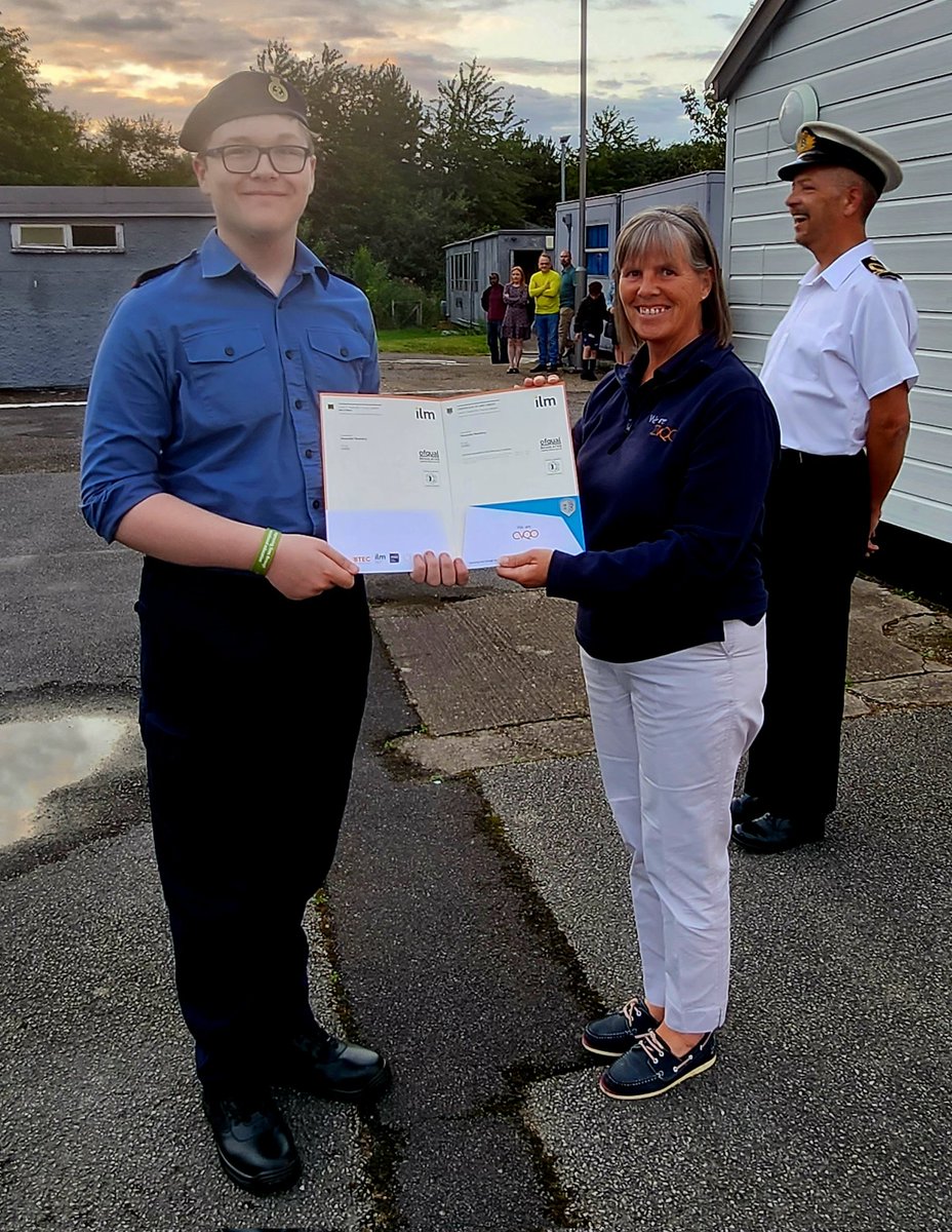 Lt Cdr (SCC) M Welsh MBE MCGI RNR (@mwelshmbe) on Twitter photo Many congratulations Alexander on passing your ILM.L2 Young Leaders Award 👏 really well deserved and seeing you come out of your shell and and being a leader is amazing. <a href="/CVQO/">Cadet Vocational College - the new name for CVQO</a> @CVQO3 @CVQOyoungleader <a href="/NottinghamSea/">Sea Cadets Nottingham</a> Many congratulations Alexander on passing your ILM.L2 Young Leaders Award 👏 really well deserved and seeing you come out of your shell and and being a leader is amazing. <a href="/CVQO/">Cadet Vocational College - the new name for CVQO</a> @CVQO3 @CVQOyoungleader <a href="/NottinghamSea/">Sea Cadets Nottingham</a>