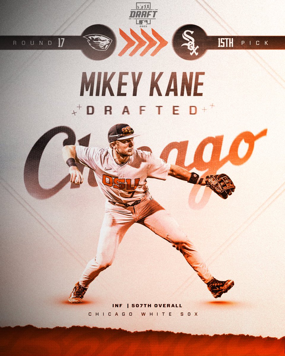 BeaverBaseball's tweet photo. Next up: @KaneMikey, whose name has been called by the @whitesox!

#GoBeavs https://t.co/FByoACxFFB